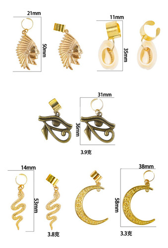 Juego De 40 Uds. Colgante De Joyería Diy Dreadlocks Dijes
