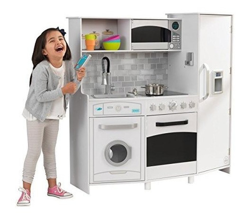 Kidkraft Cocina De Juego Con Luces Y Sonidos, Grande, Blanco