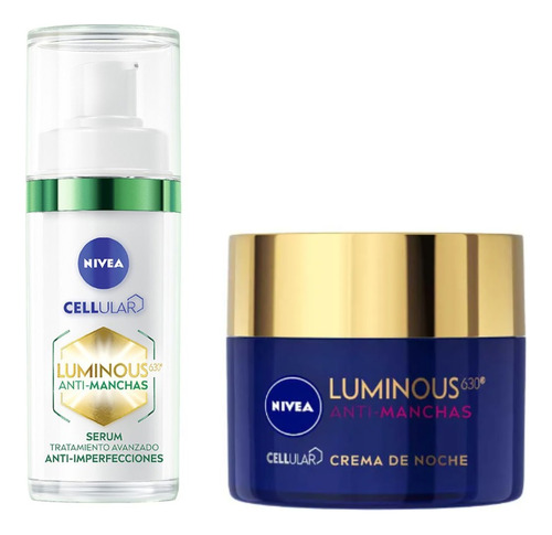 Sérum + Crema Nivea Facial Luminous Anti Manchas Y Anti Acné