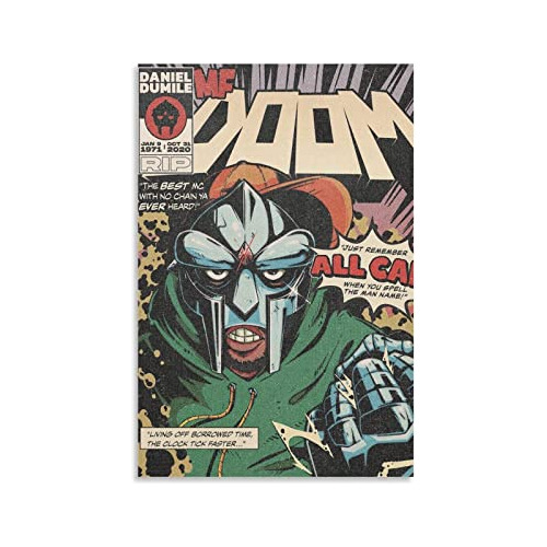 Pósters Retro De Mf Doom Lienzo, Arte De Pared Decorac...