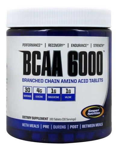 Gaspari Nutrition Bcaa 6000 De Aminoácidos De Cadena