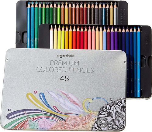 Lapices De Colores Amazon Basics Premium - 48 Colores