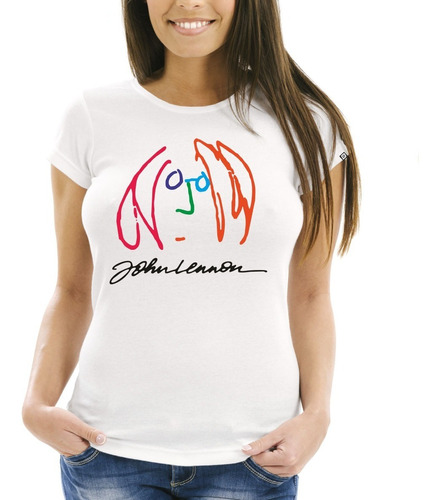 Remeras Mujer Estampadas The Beatles Lennon 19 Digital Stamp