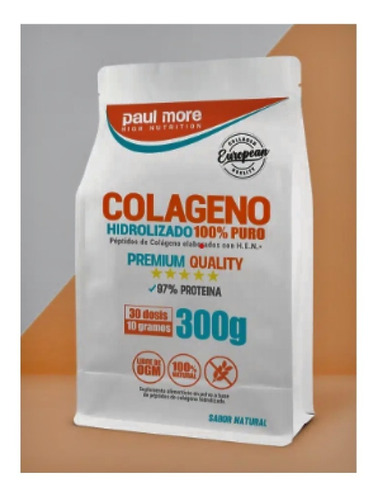 Colageno Hidrolizado 300gr. Premium 100% Puro. Agronewen.