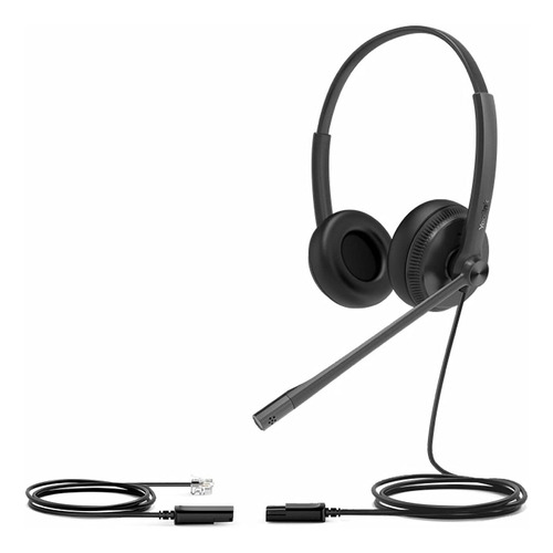Yealink Yhs34 Dual Headset Rj9 Wired Headset With Noise Cancellation