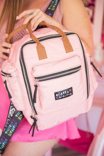 Mochila Mujer Urbana Agarrate Catalina Colores Q Color Rosa