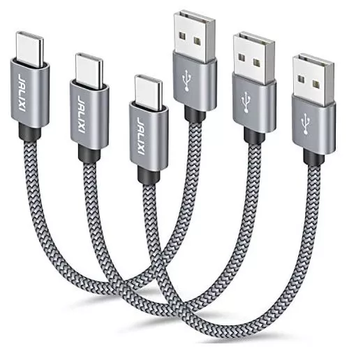 Cable Usb C Corto Jalixi [paquete De 3 Unidades De 1 Pie], C