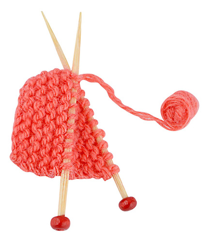 Modelo De Suéter Tejido Para Casa De Muñecas A Escala Rojo