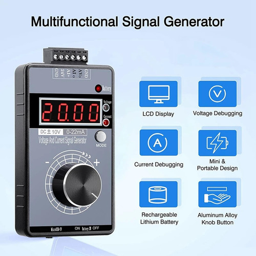 Generador De Señal Ajustable, Simulador Analógico De