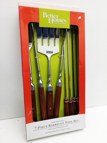7 Utensilio Parrillera Parrilla Acero M/made Char-broil 2836