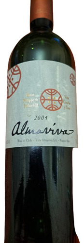 Garrafa Vazia - Vinho Tinto Chileno Almaviva 2004