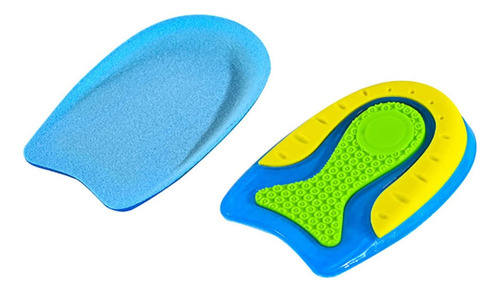 Media plantilla suave de gel antiimpacto para el talón