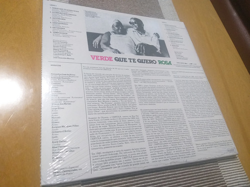 Cartola - Verde Que Te Quero Rosa ( Lp/vinil Rosa/lacrado )