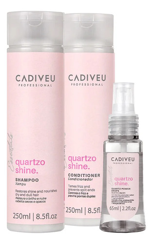 Cadiveu Professional Kit Quartzo Shine (3 Produtos)
