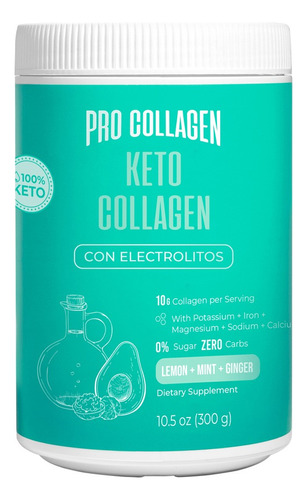 Keto Collagen 300 Grs - Procollagen Sabor Limón