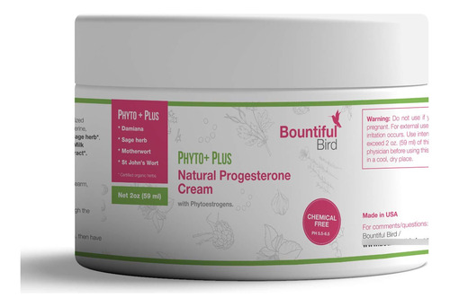 Bountiful Bird Phyto Plus Crema De Progesterona Natural 2