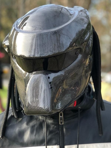 Casco Depredador De Fibra De Carbono (leer Descripción)