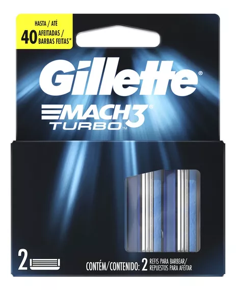 Repuestos para afeitar Gillette Mach3 Turbo 2 u