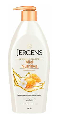 Crema Corporal Piel Seca Jergens Miel Nutritiva 400