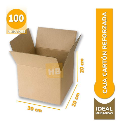 Caja De Cartón Ecommerce N°3 30x20x20 X 100 Unidades