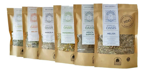 Te Infusion De Melisa En Hebras Oasis Hoja Pura X80gr