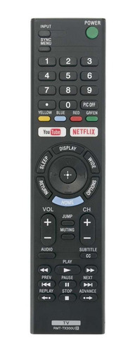 Rmt-tx300u Reemplazo Remoto Aplicable Para Sony Tv F Kd-50