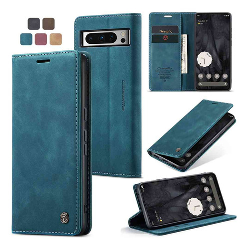 Funda De Piel Sintética Con Ventana Abatible Para Google Pixel 6 6a 7 7a 8 8a 9 9a 10 10 Pro Xl