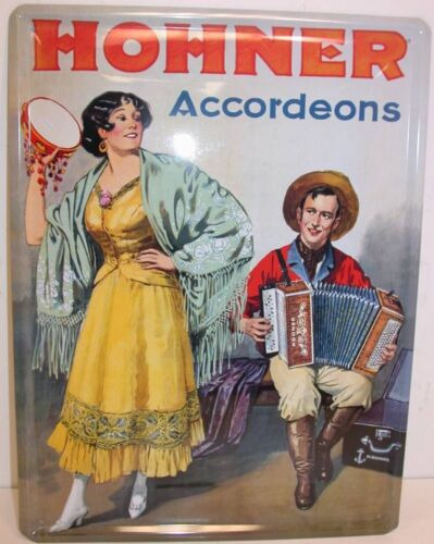 Hohner Vintage Metal Sign, 12  X 16 , Girl, Hshargirl Eeb