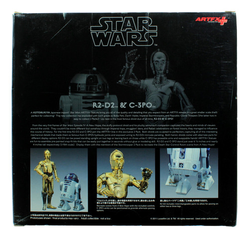 Artfx Kotobukiya Star Wars R2-d2 & C-3po 1:10