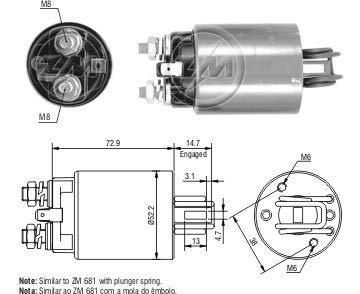 Solenoide O Automatico Nissan P-up Diesel Zm 582