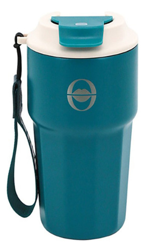 Vaso Termico Oreiro Love Cafe Frio Calor Acero Inoxidable 500 Ml Antiderrame Correa Desmontable 18389 Petróleo