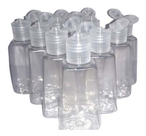 50 Envase Para Gel Antibacterial Botellita Plastico 30 Ml