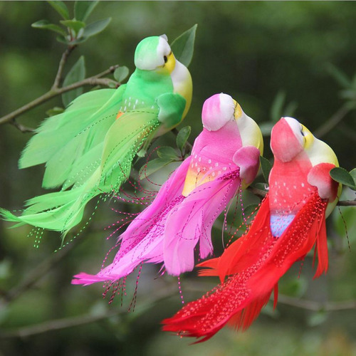 12 Piezas Coloridas Plumas De Espuma Artificial De Aves En