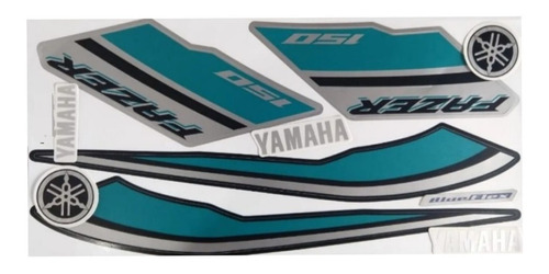 Faixa Adesiva Kit Completo Yamaha Fazer 150 Ubs 2019 Preta