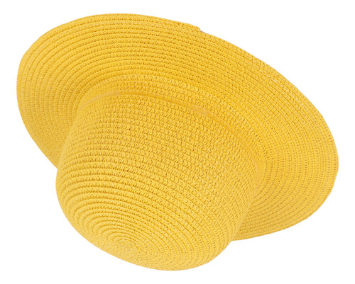 Sombrero De Paja Para El Sol, De Ala Ancha, Tejido Ligero, P