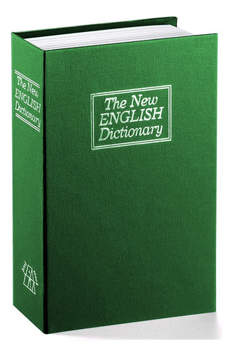 Caixa de segurança simulada Red Brand Book Capa tipo carteira verde nº 2