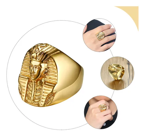 Anillo Vintage Del Faraón Rey Egipcio