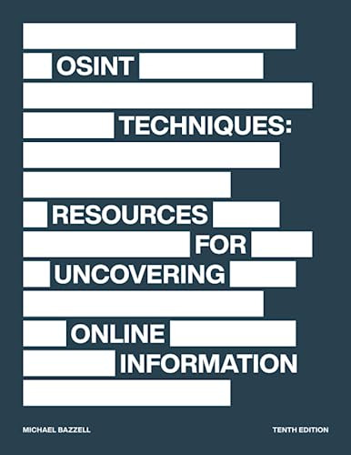 Book : Osint Techniques Resources For Uncovering Online...