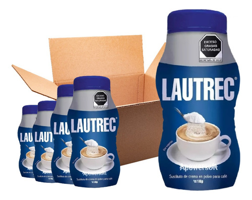 Lautrec Sustituto De Crema Polvo P/café 1 Kg Premium 5pack