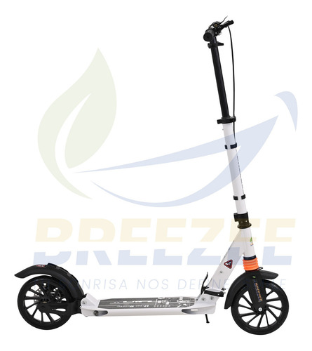 Scooter Plegable Patín Adolescentes Adultos Resistente 150kg Color Blanco