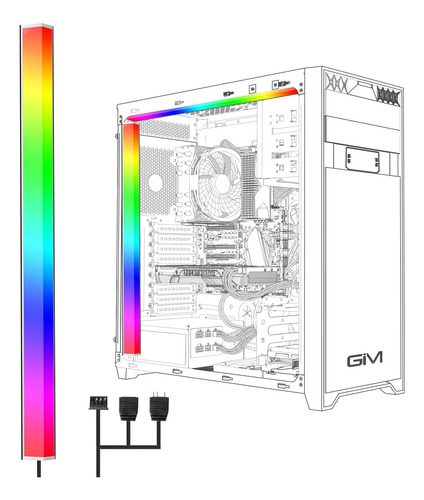 Tira Led Rgb Pc Direccionable Para Gabinete Gaming  30cm