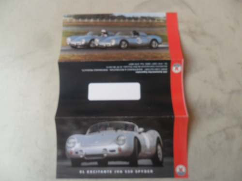 Folleto Jva 550 Spyder Aff Porsche Replica Antiguo Catalogo