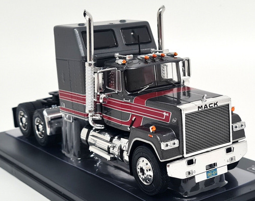 Camion Mack Superliner Magnum 1985 A Escala 1:43 Ixo Models Gris Oscuro