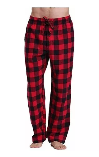  Pantalones de pijama a cuadros para mujer, suaves, de