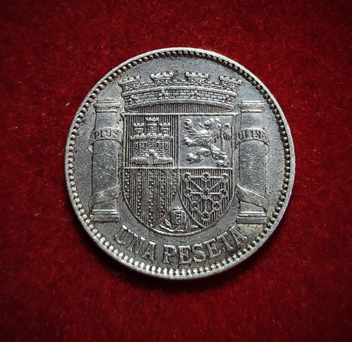 Moneda 1 Peseta España 1933 Plata 0.835 Km 750 