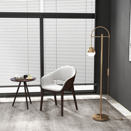 Silla Madera Ceniza Asiento Blanco Copenhagen Building Art