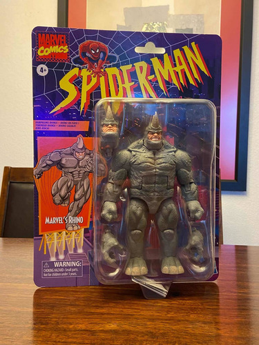Marvel Rhino Legends Retro Comics Rino Enemigo Spiderman Wow