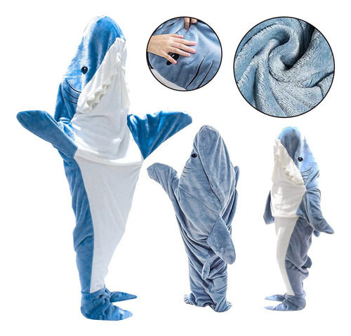 Sudadera Con Capucha De Felpa Shark Blanket, 210 X 90 Cm