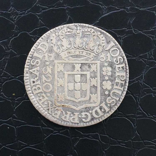Moeda Brasil - 320 Réis Prata 1751 R Var 5a (Usado)