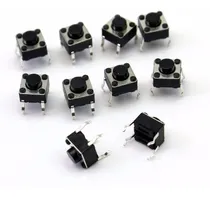 Comprar 100 Unidades Suiche Pulsador Sin Retención 4 Pines Arduino
